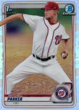 2020 Bowman Draft Chrome Refractor #BD-176 Mitchell Parker NM-MT Nation ID:75191