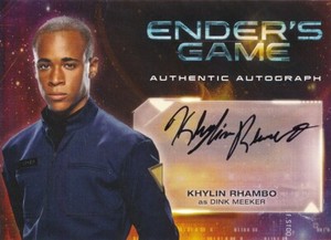 2014 CRYPTOZOIC ENDER'S GAME AUTOGRAPH CARD OF KHYLIN RHAMBO #A11