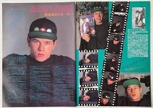 MARKY MARK 1992 CLIPPING JAPAN MAGAZINE IR 12D 3PAGE - Picture 1 of 2