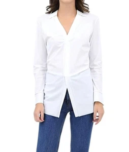Chiara Boni Katu V-Neck Blouse White - Picture 1 of 7