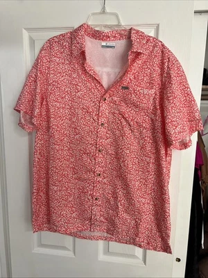 Camisa masculina Columbia PFG 100% poliéster tamanho G - Imagem 1 de 4