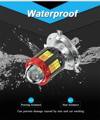 Aluminum LED Motorcycle Headlight Bulb 3000LM for Improved Nighttime Driving - Image 1 of 4