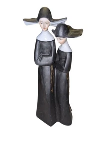 Zwei große Nonnenfiguren Gebet *unmarkiert - Bild 1 von 8