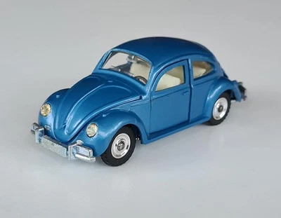 Volkswagen VW Beetle De Luxe (bujes giratorios) vintage Dinky 129 modelo diecast años 60 Foto 1 de 4