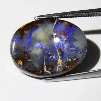 💎 10.29 克拉椭圆形凸圆形天然半清洁巨石蛋白石 - 昆士兰宝石 — 第 1/4 张图片