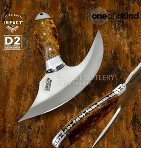 Modell # 5333 Custom D2 Full Tang Tactical Cleaver Ulu Messer von Impact Cutlery - Bild 1 von 10