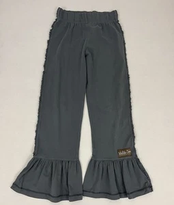 Matilda Jane Girl's 12 Character Counts Easy Peasy Big Ruffles Pants Gray - Picture 1 of 6