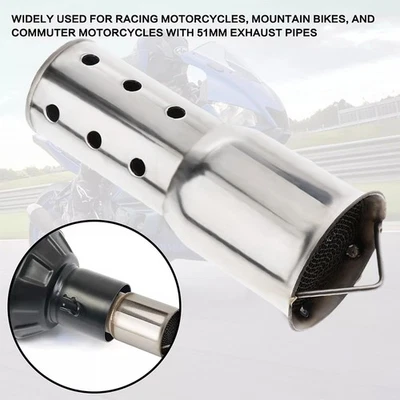 Motorrad Auspufftopf Schalldämpfer Universal DB Killer Exhaust Muffler 51mm - Bild 1 von 4