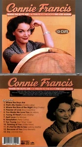 CONNIE FRANCIS LOST ALBUM-WHERE THE BOYS ARE/TRIBUTE TO THE BOYS-NEW CD 1ST TIME - Picture 1 of 1
