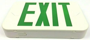 Progress  Exit Sign Lighting 120V White Board Integrated LED Green PETPE-UG-30 - Picture 1 of 4