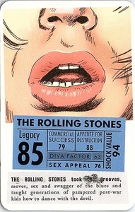 Tarjeta de juego coleccionable The Rolling Stones Music Battle of the Bands - Imagen 1 de 2