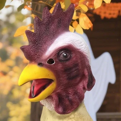 Halloween Turkey Mask Gift Animal Mask for Performance Role Playing Carnival - Image 1 of 4