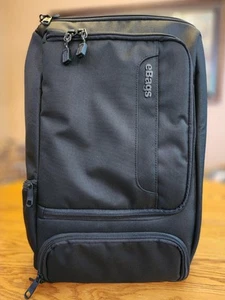 eBags Pro Slim Laptop Backpack Black, Side Handle, Padded Pockets, - Picture 1 of 22