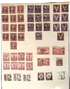 3 Cent United States Postage Stamps - Three Cents - Washington Jefferson Liberty - Picture 1 of 6