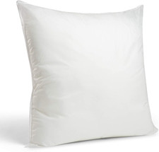 Premium Hypoallergenic European Sleep Pillow Square Form Polyester White