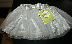 New Tutu Skirt Girls size 9 months Gray Sparkle Layered Dance Ballet NWT -S -9 - Picture 1 of 6