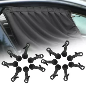 100x Hooks Clip Car Window Sunshade Curtains Window Blind Curtain Hook Tool Kits - Picture 1 of 12