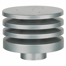 Lamellenhaube NW 160 mit Schutzgitter verzinkt