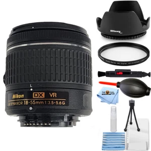 Nikon AF-P DX NIKKOR 18-55mm f/3.5-5.6G VR Lens UV Bundle - New in White Box - Picture 1 of 1