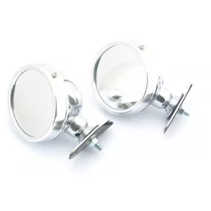 Door mirror set JASS Racing style mirrors Mazda MX-5 MX5 mk1 mk2 or mk2.5 silver - Picture 1 of 2