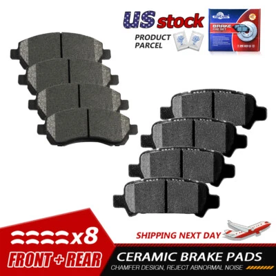 Pastillas de freno de disco delanteras y traseras de cerámica para Subaru Impreza 1999 2000 2001 Foto 1 de 4