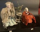 Rare Antique 19th Century Japanese Dolls, Matchmakers With Masks