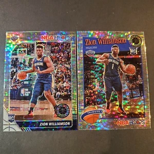 🔥🔥2019-20 NBA Hoops Premium Stock Zion Williamson Lot of 2 Pulsar Prizms🔥🔥  - Picture 1 of 9
