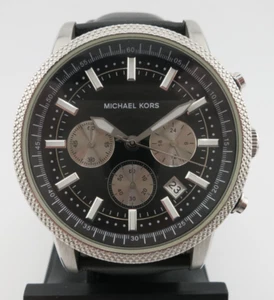 Michael Kors Stainless Steel Chronograph Quartz Watch - MK-8040 - New Battery - Picture 1 of 12