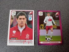 PANINI EURO 2012 LOT 2 STICKERS ROBERT LEWANDOWSKI POLAND NUMBERS 74 & 77