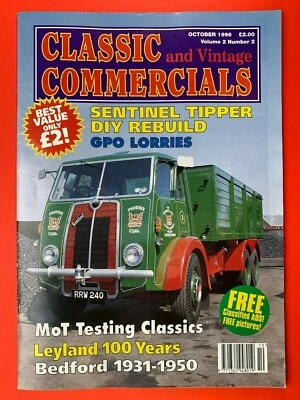 Classic & Vintage Commercials Magazine - Oct 1996 - Vol.2 No.2 - Leyland 100 yrs - Image 1 of 3