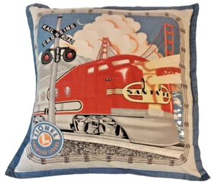 Santa Fe Eisenbahn 14" x 14" Kissen Lionel American Legend Kissenbezug - Bild 1 von 8