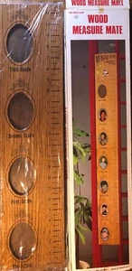 Vintage 1985 Holz Measure Mate Kinder Wachstumstabelle Bilderrahmen vor dem 6. Gr. 67" + Box - Bild 1 von 10