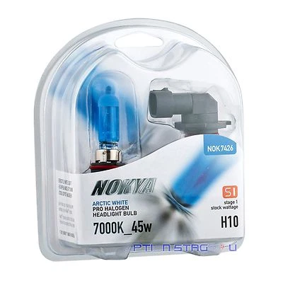 Nokya H10 Arctic White S1 7000K 45W Pro Halogen Headlight Fog Light Bulb NOK7426 - Image 1 of 2
