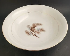 Kyoto "Pine Cone" 10 Zoll Servierschale 8045 Goldrand, Top Zustand - Bild 1 von 5