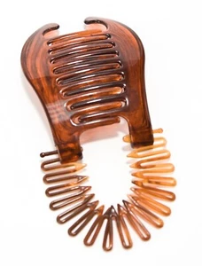 Mia E-Pony Modern Style Bananenspange Haarklammer Pferdeschwanzhalter Schildkröte oder schwarz - Bild 1 von 6