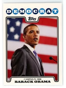 2008 Topps Baseball Barack Obama Kampagne 2008 #C08-BO - Bild 1 von 2