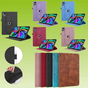 Für Tablet Baum Muster Tasche Kunst-Leder Hülle Etuis Cover Schutz Case Zubehör - Bild 1 von 11