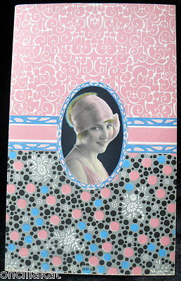 Antique Art Deco 1920s Advertising Girl Calendar Top OLD DEAD STOCK Pin Up • 9.99£