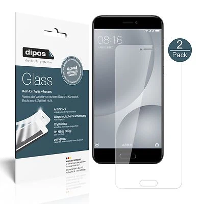 2x Protector Pantalla para Xiaomi Mi 5c Cristal Flexible 9H dipos Foto 1 de 4