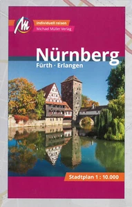 NÜRNBERG Stadtplan Michael Müller Verlag Stadtkarte n. Bayern a - Bild 1 von 1