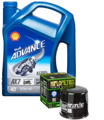 Kit de servicio de aceite y filtro SUZUKI GSX1300R HAYABUSA 2015-2016 Shell 10W40 Foto 1 de 4