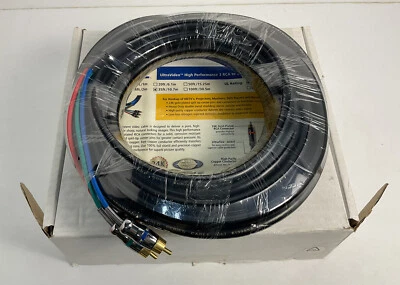 Accell 35’ UltraVideo High Performance 3 RCA to 3 RCA Component Video Cable 24K - Image 1 of 2