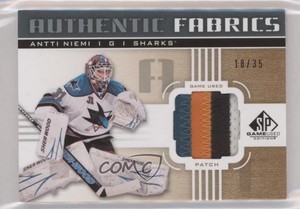 2011-12 SP Game Used Edition Authentic Fabrics /35 Antti Niemi #AF-AN Patch