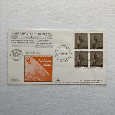 Cubierta conmemorativa Kim Apolo 12 Moon Motion de LEM 11-20-69 Foto 1 de 4