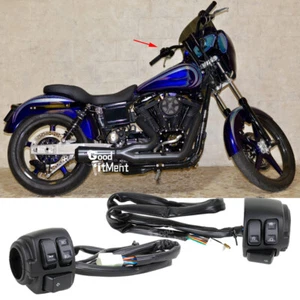 Interruptores de control de manillar de motocicleta de 1" para Harley Davidson Dyna Super Glide EE. UU. - Imagen 1 de 13