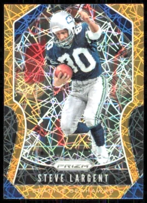 2019 Panini Prizm ORANGE Lazer Prizm Steve Largent #284 HOF - Image 1 of 2