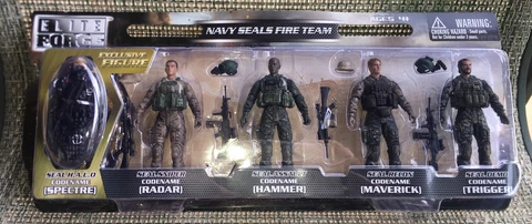 ELITE FORCE NAVY SEALS FIRE TEAM 5-PACK EXCLUSIVE FIGURE NEW BBI G.I. JOE SEAL Cover
