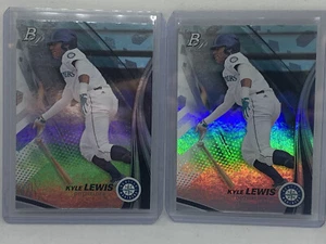 (2) 2017 Bowman Platinum Top Prospects Kyle Lewis #TP-KL - Seattle Mariners - Picture 1 of 2