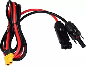 3.3Ft Solar Connector XT60 Adapter Charge Cable for Solar Panel, RV, Generator - Picture 1 of 8