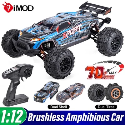 RC 4CH Amphibienfahrzeug 1/12 70KM/h High Speed 2.4G Bürstenlos Off-Road Auto - Bild 1 von 4